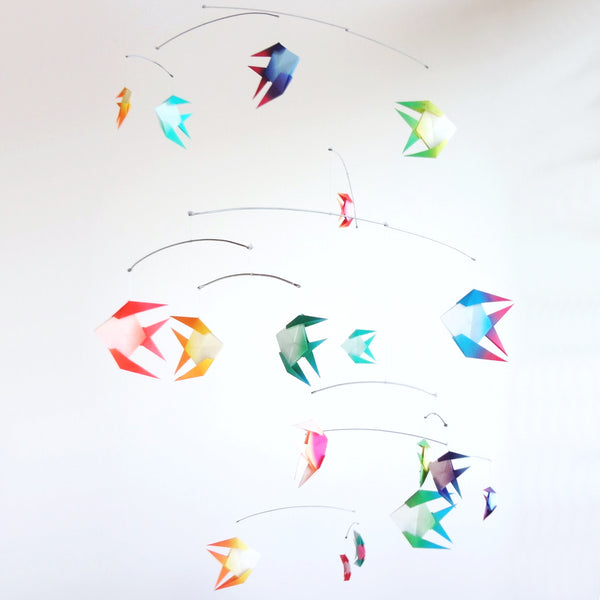 Tropical Paper Fish Mobile – The Timeless Crane