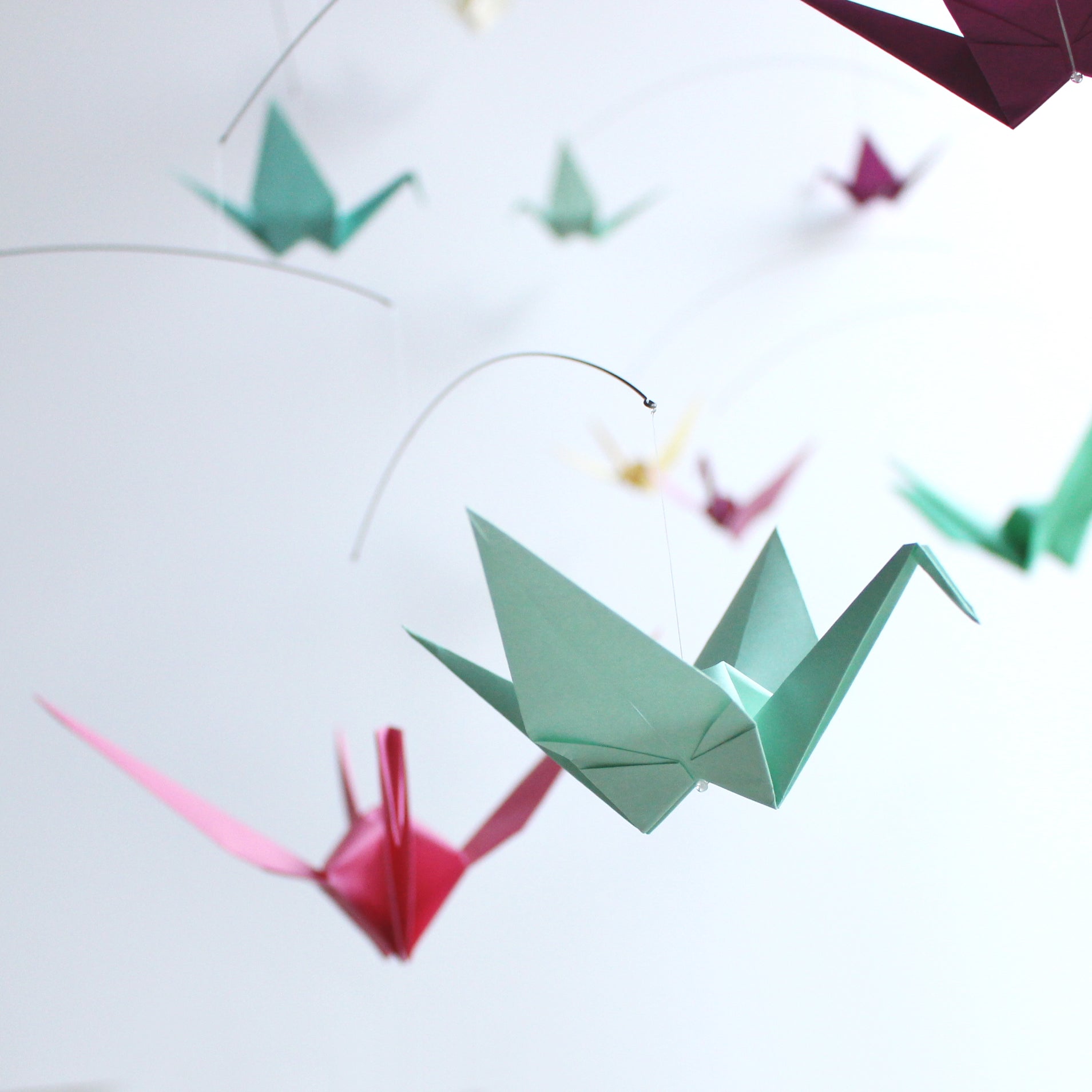 Giant Paper Crane Mobile in Solid Colors – The Timeless Crane